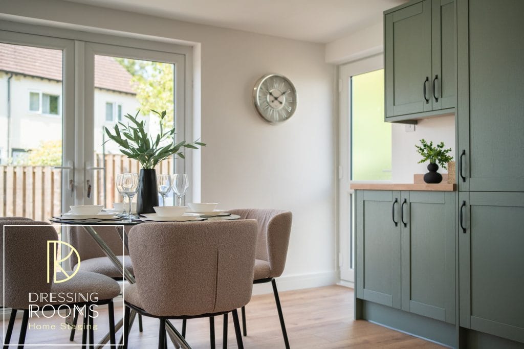 2 bed bungalow staged