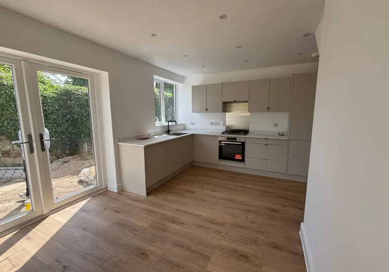 Before professional home staging kitchen dining space