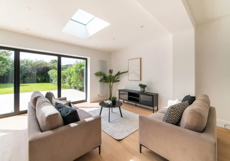 Professionally home staged kitchen and living area